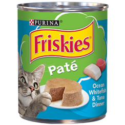 Friskies Wet Can Pate Ocean White Fish Cat Food 369g