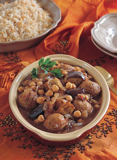 Eggplant and Kibbeh Stew