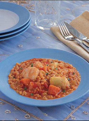 Frike with Fish Stew