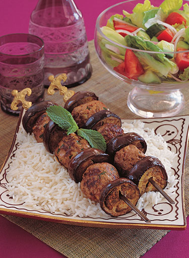 Kofta Orfali with White Rice