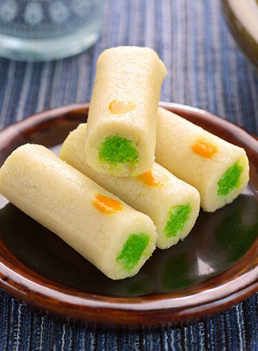 Kaju Pista Rolls (Cashew and Pistachio Rolls)