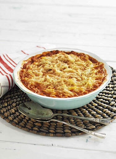 Baked Kofta Stew with Potato Crust
