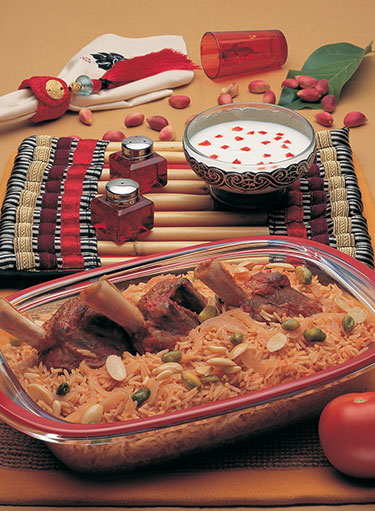 Saudi Rice with Meat - Meat Zurbian