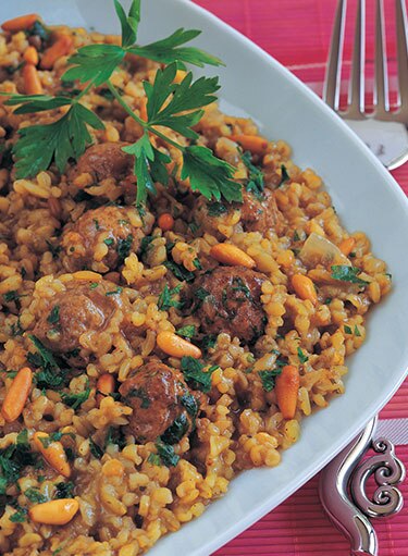Frike with Meatballs