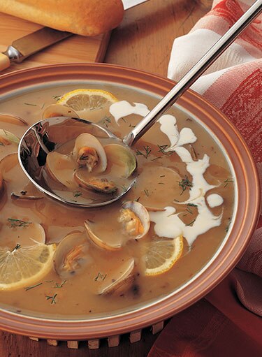Clams and Mushroom Cream Soup