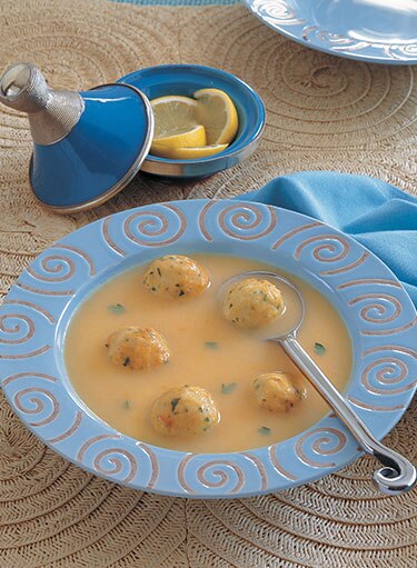 شوربة كفتة الدجاج بالكريما