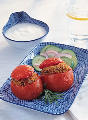 Stuffed Tomato with Frike