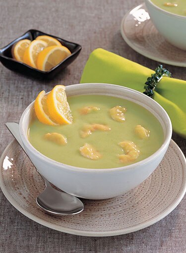 Shrimps and Green Peas Soup