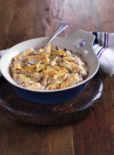 Penne With Creamy Tuna Mushroom Casserole