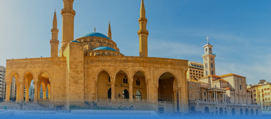 a mosque and a church in lebanon