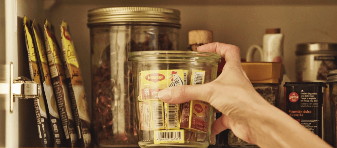 maggi products on a shelf