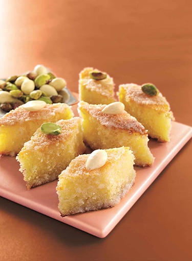 Basbousa with Almond
