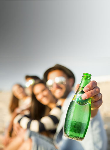 Perrier Sparkling Water, Lime, 330ml Glass Bottle