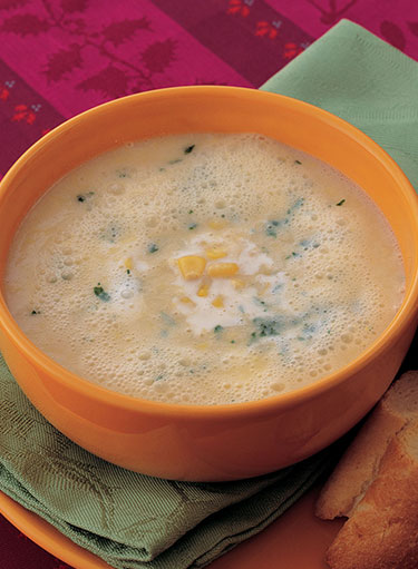 شوربة الذرة والكريما