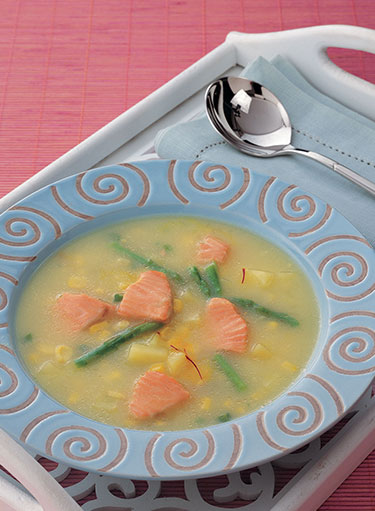 Salmon and Asparagus Soup