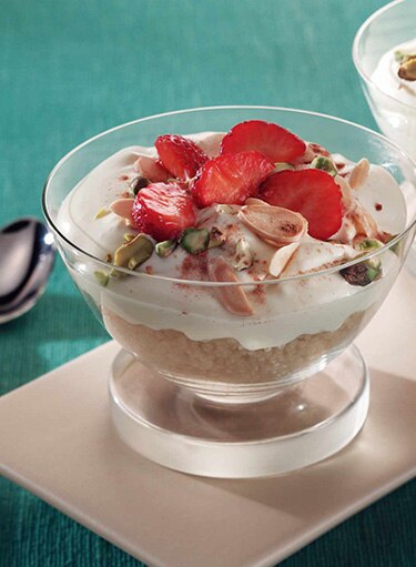 Honey Couscous with Cream