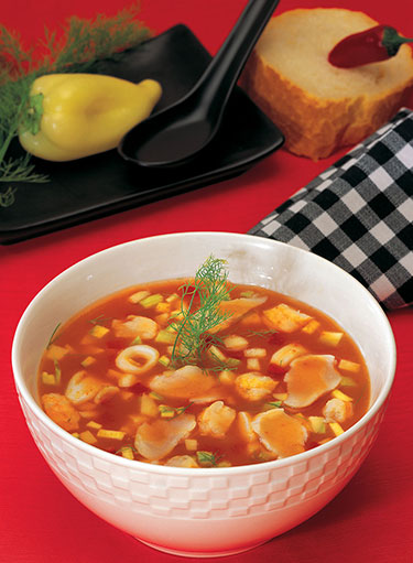 Seafood Minestrone Soup