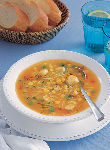 Corn with Chicken and Tomato Soup