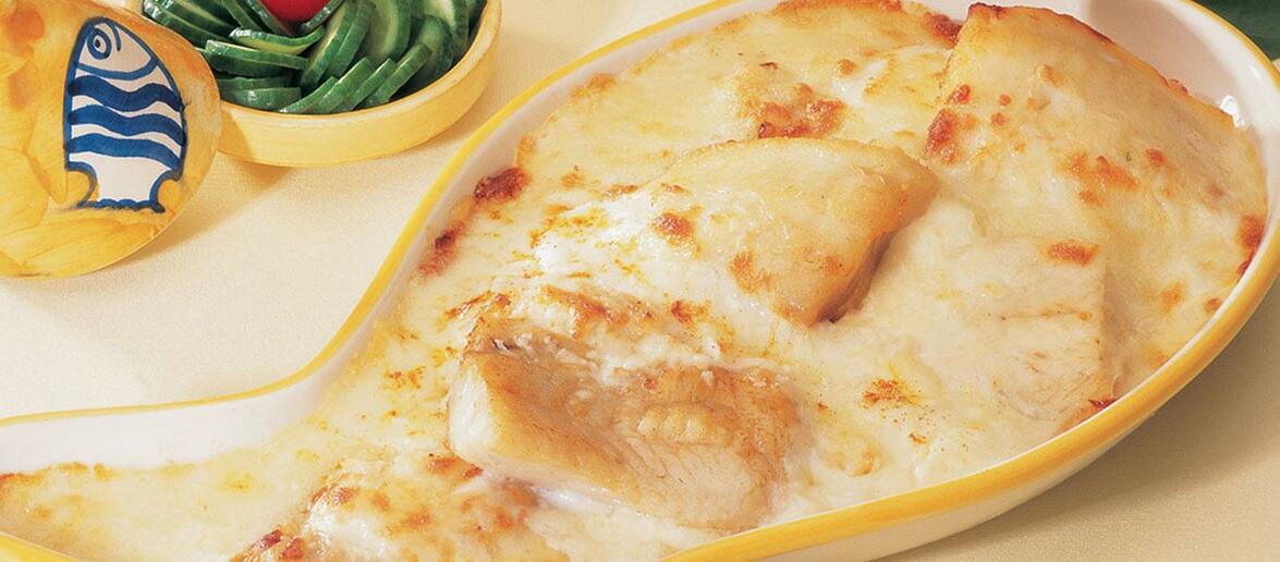 Fish with Béchamel and Egg Sauce
