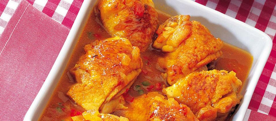 Chicken in Tomato and Lemon Sauce