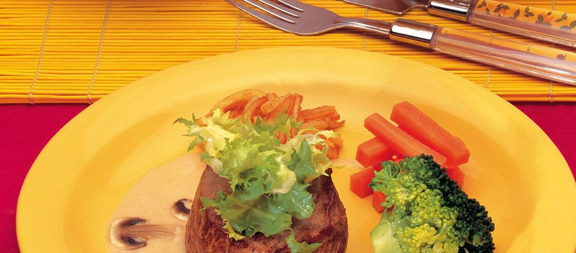 Steak with Mushroom Sauce