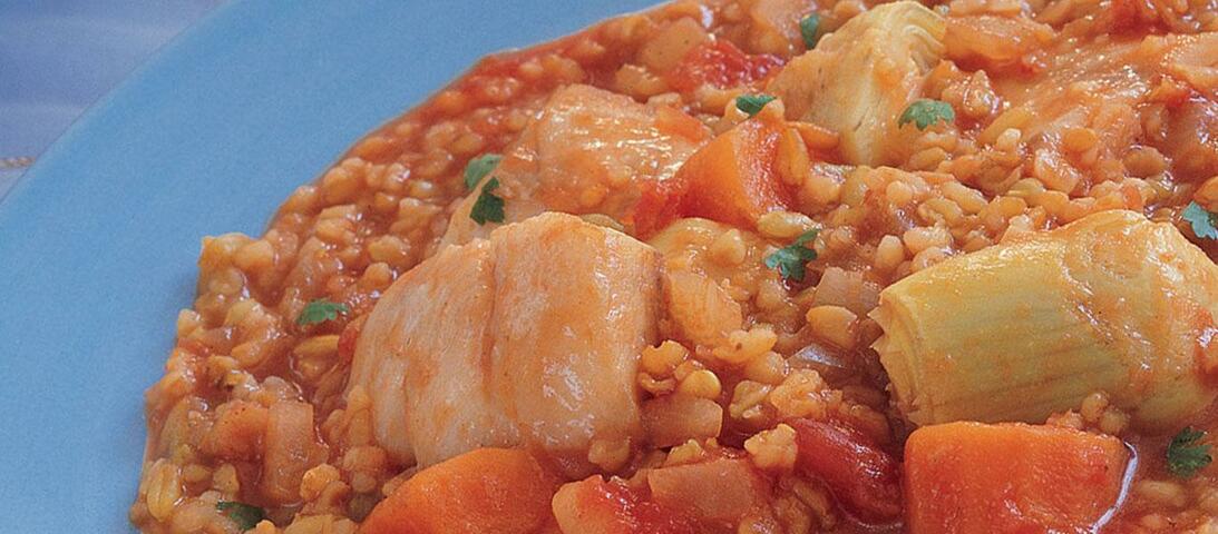 Frike with Fish Stew
