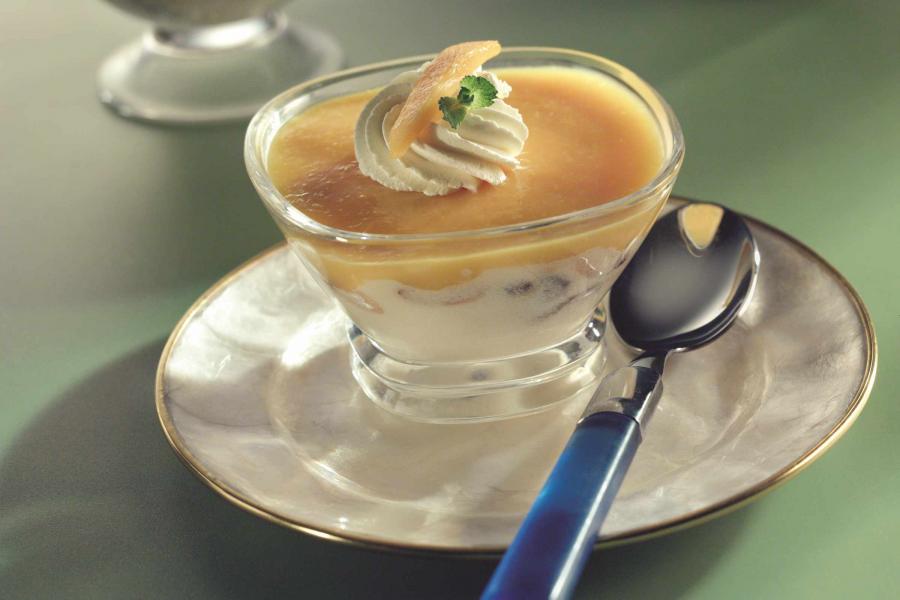 Semolina Cream and Mango Pudding