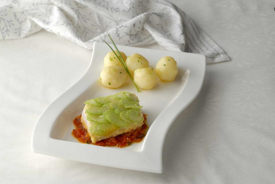 King Fish with Celery Mousse
