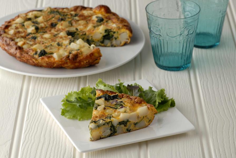 Spinach and Goat Cheese Tortilla