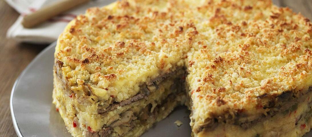Baked Philly Cheese Steak Potato Kebbeh