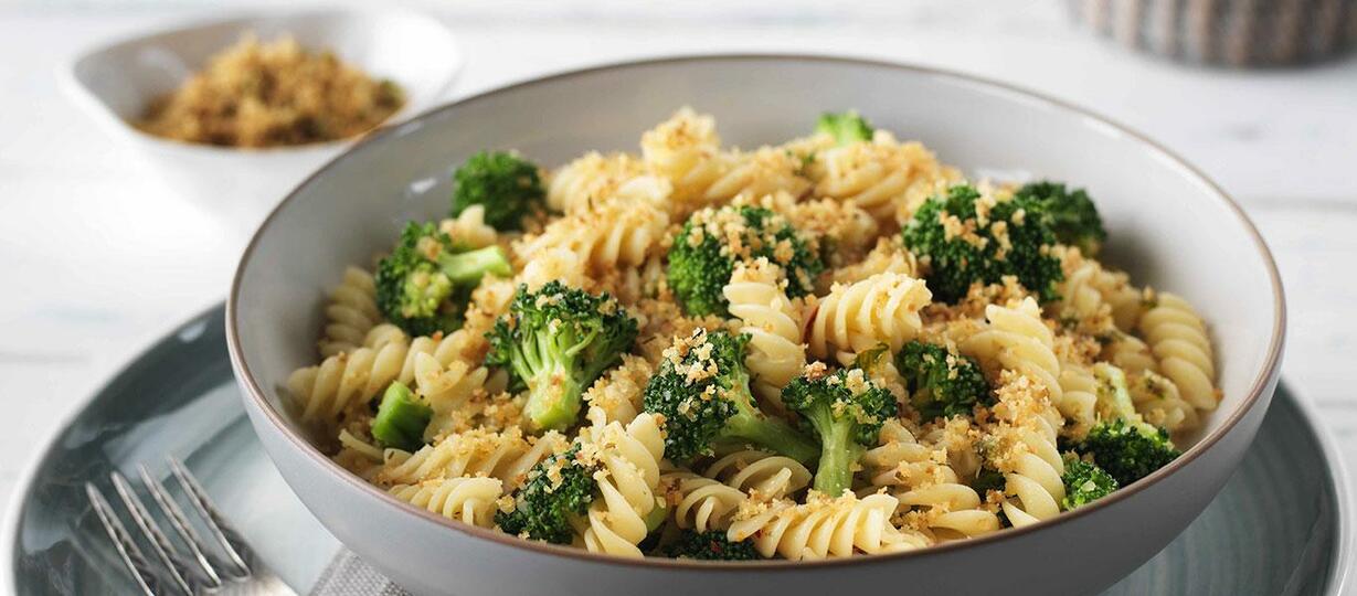 Fusilli with Broccoli and Spicy Breadcrumbs