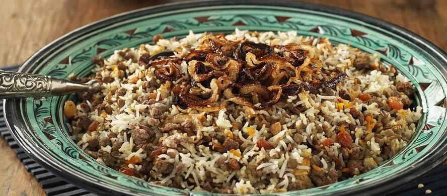Lentil Rice with Meat & Carrots
