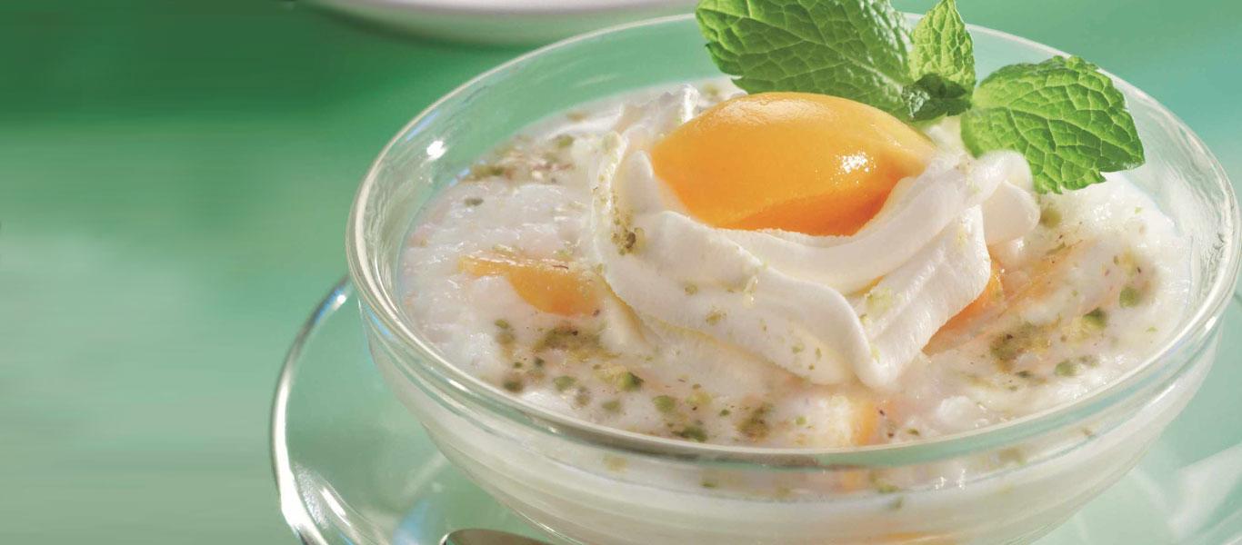 Peach Rice Pudding