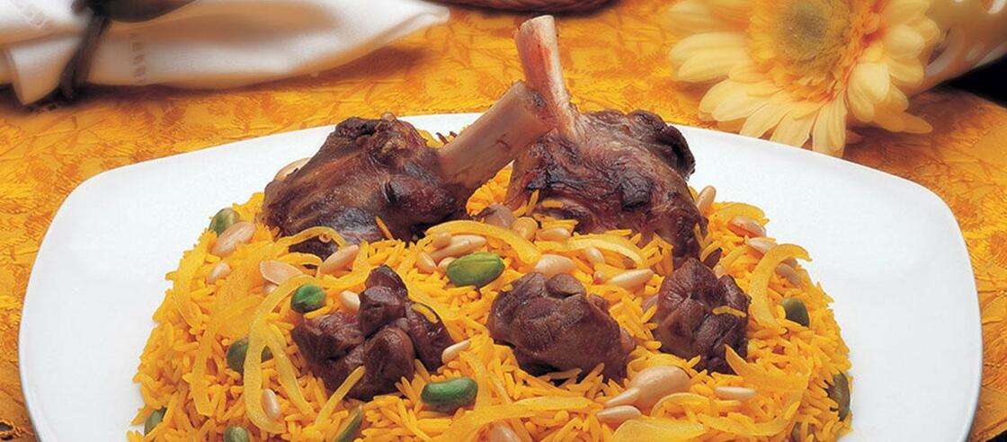 Saudi Rice with Lamb - Rice Kabli