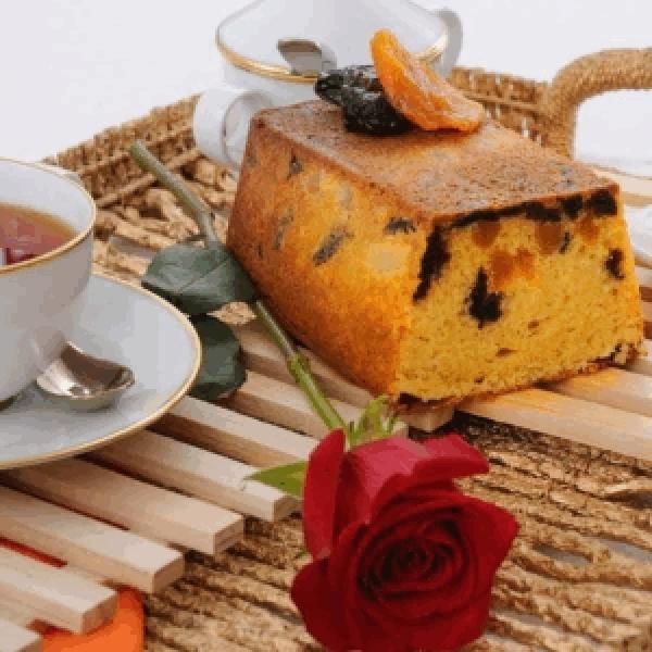 Candied Apricots and Prunes Loaf