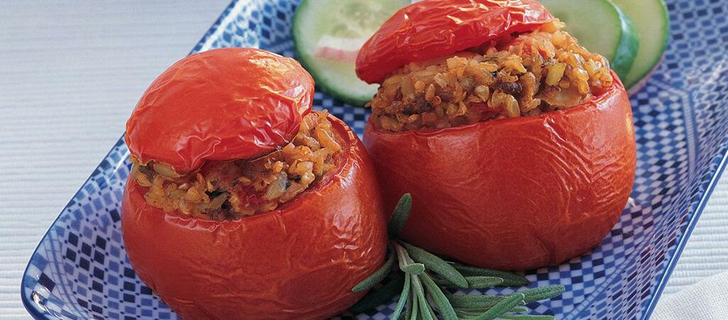 Stuffed Tomato with Frike