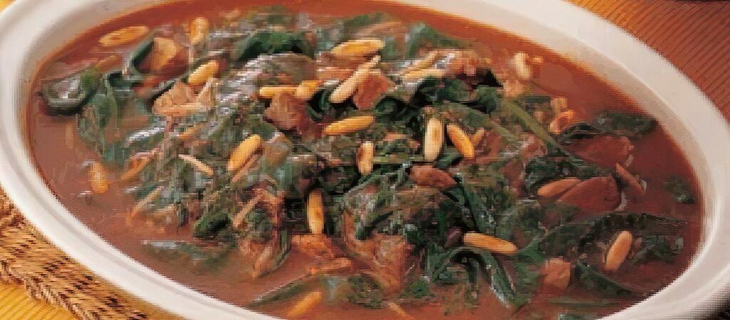 Saudi Spinach and Meat Stew