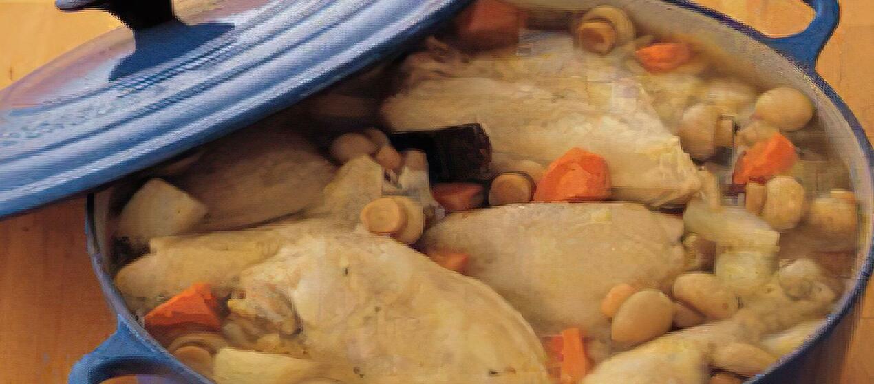 مرق الدجاج على الطريقة السورية