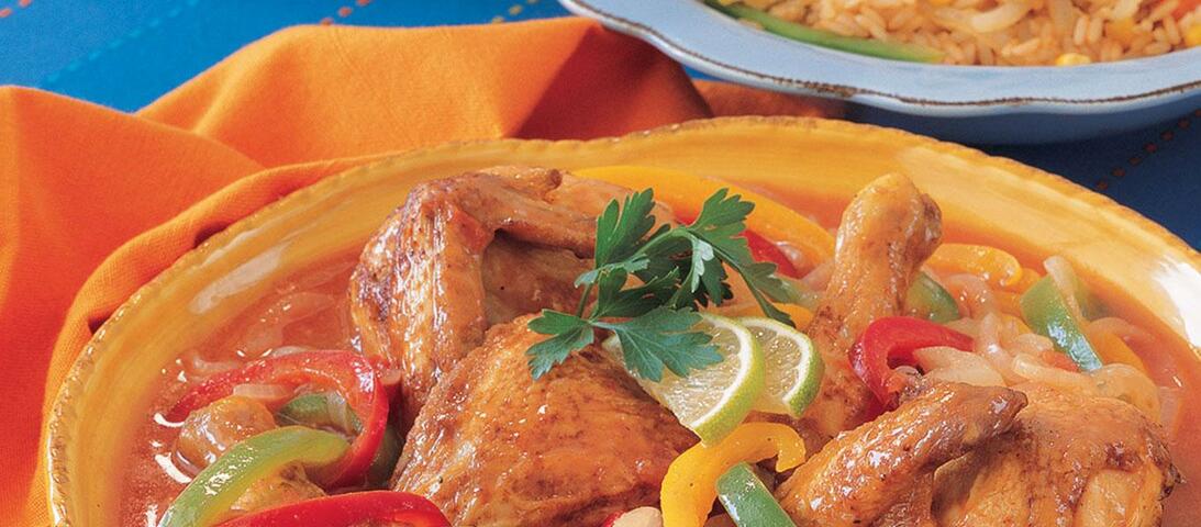 Roasted Chicken with Mexican Sauce
