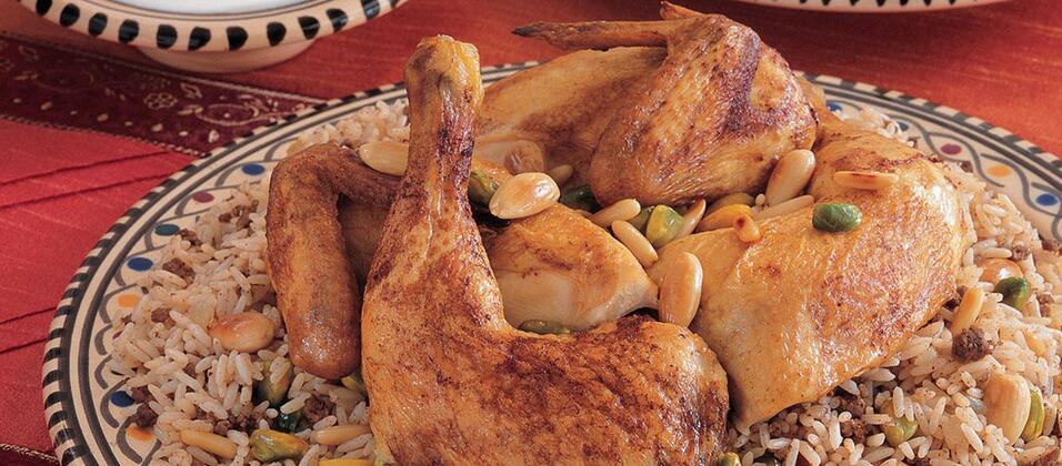 Roasted Chicken with Oriental Rice