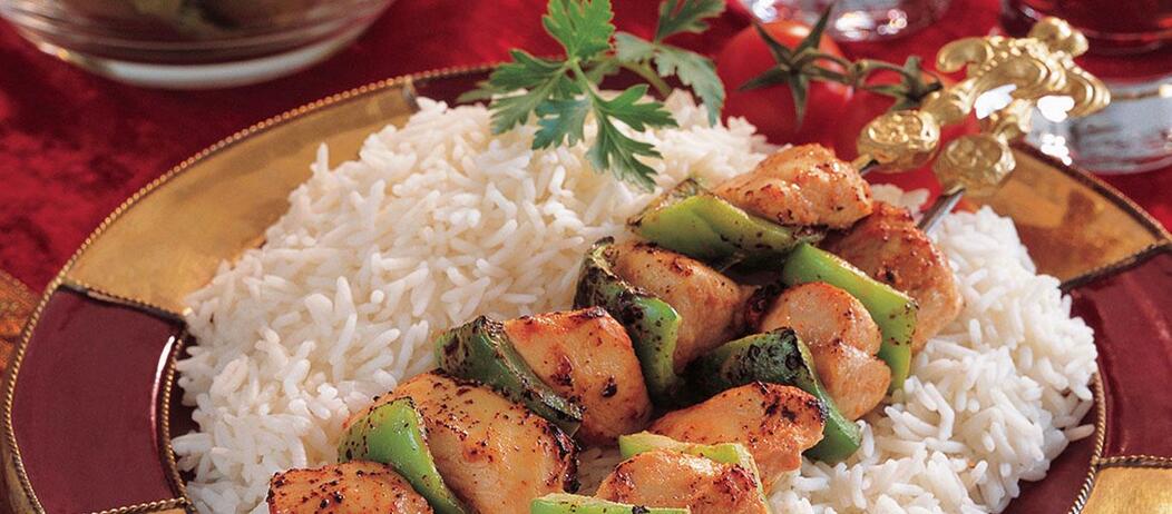 Shish Taouk with White Rice