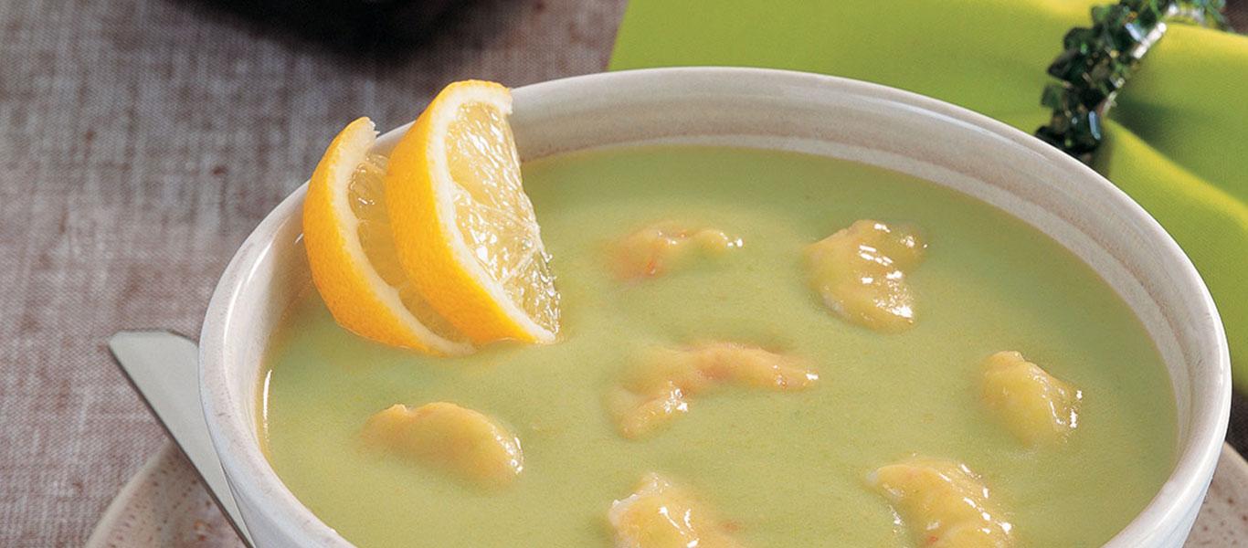 Shrimps and Green Peas Soup
