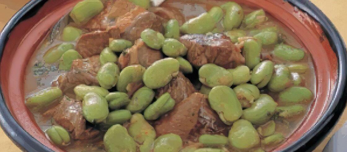 Broad Beans Stew with Lamb