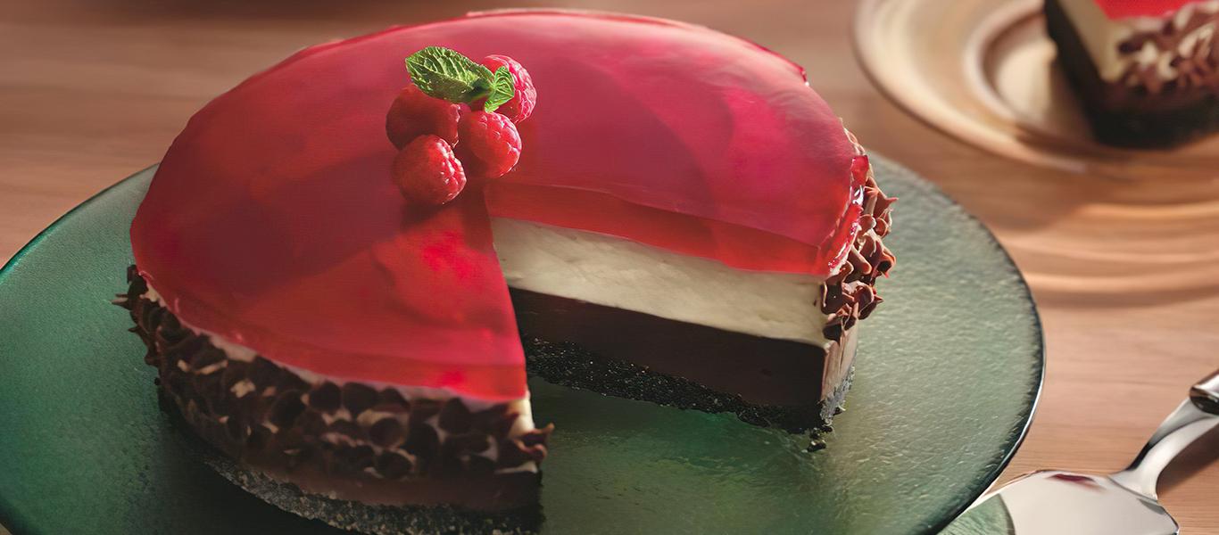 Chocolate and Raspberry Cheesecake