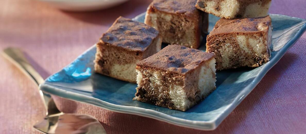 Marble Cake with Dark Chocolate Chips