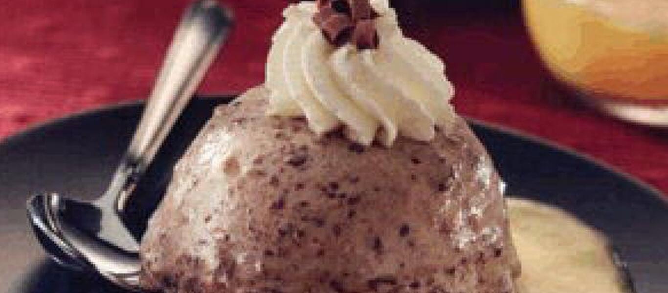 Mocha Chocolate Chip Parfait with Orange Sauce