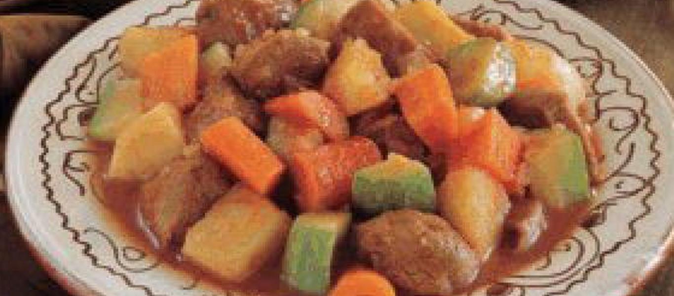 Vegetables with Lamb Stew