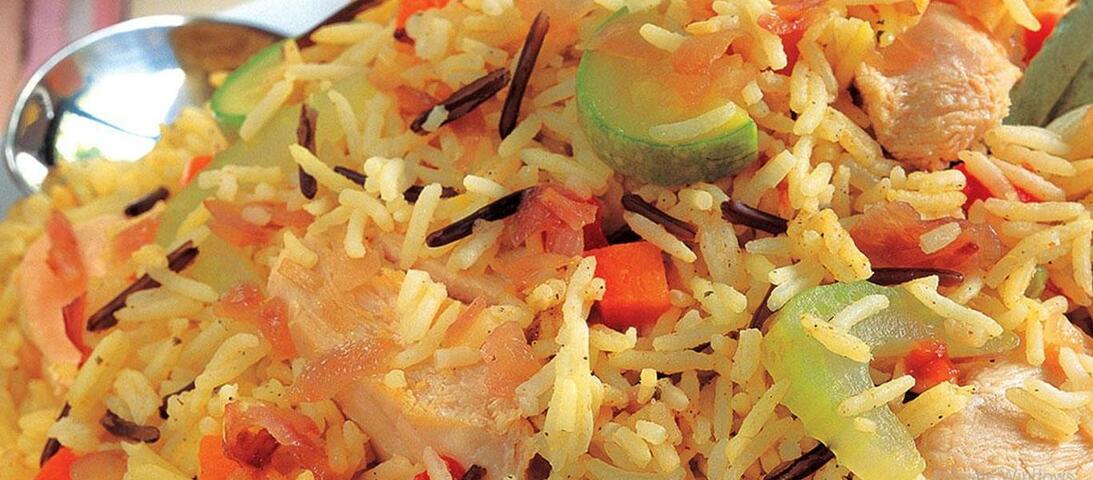 أرز بالدجاج والخضار