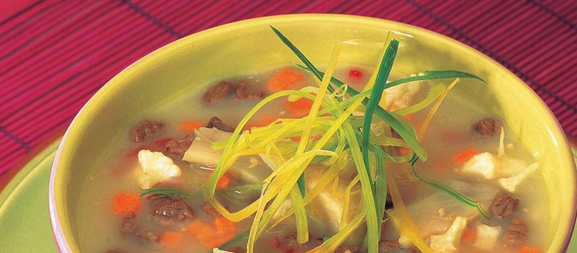 شوربة لحم الغنم والخرشوف