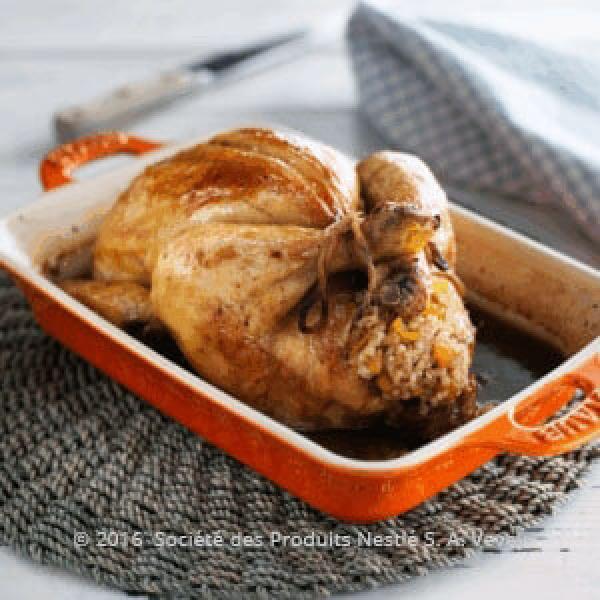 Roasted Chicken Stuffed with Harees
